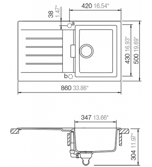 Schock硕科花岗岩水槽SIGNUS D-100